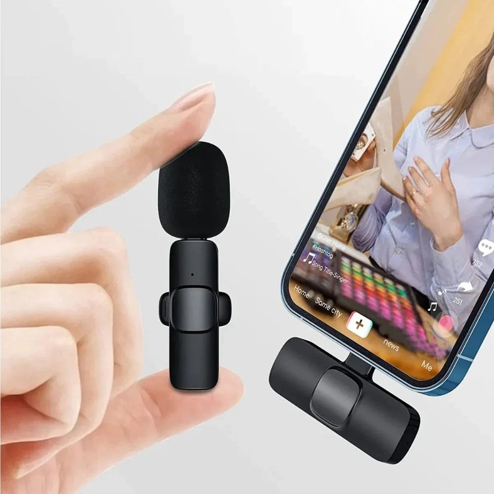 Micrófono inalámbrico recargable para celular Tablet cámara tipo c F2 –  MEIKO