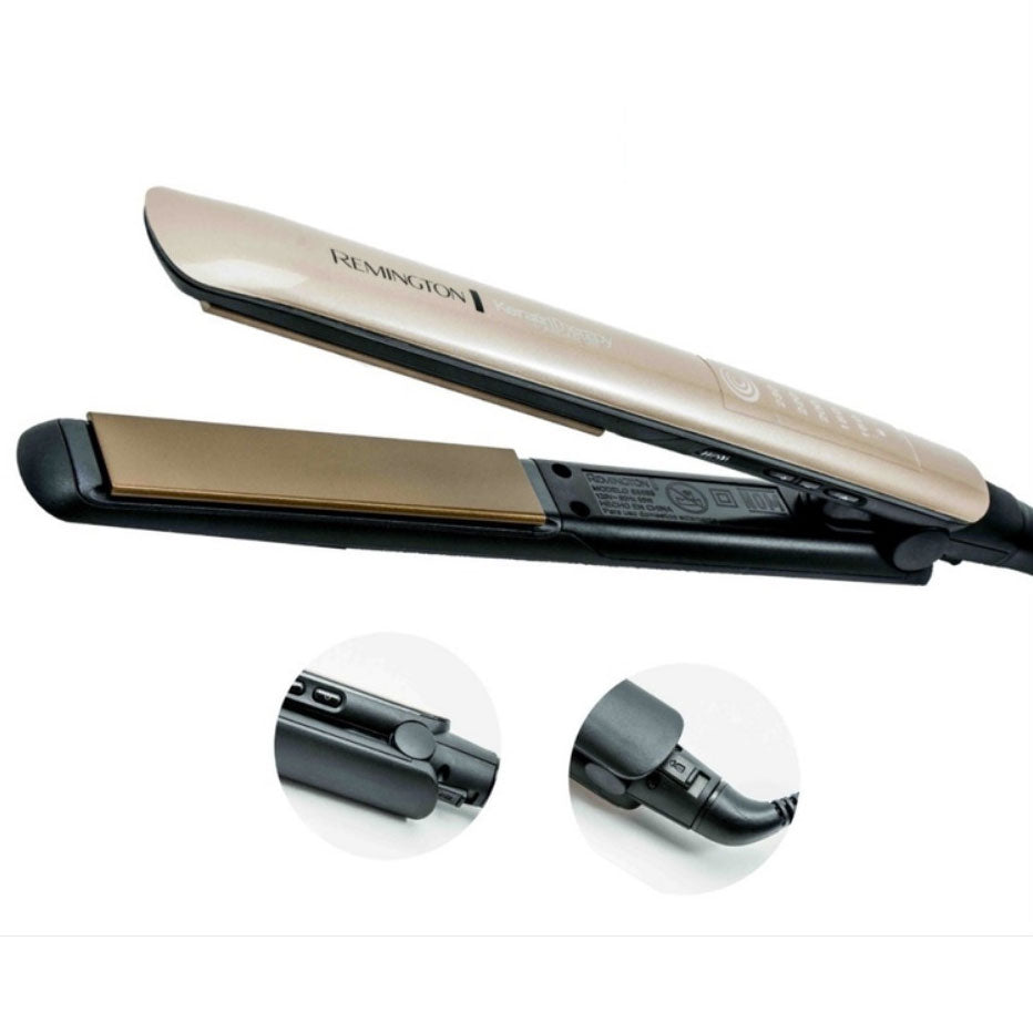 Plancha Alaciadora Remington con Microacondicionadores de Keratina y Aceite  de Argán, S8599 (110) F : : Belleza