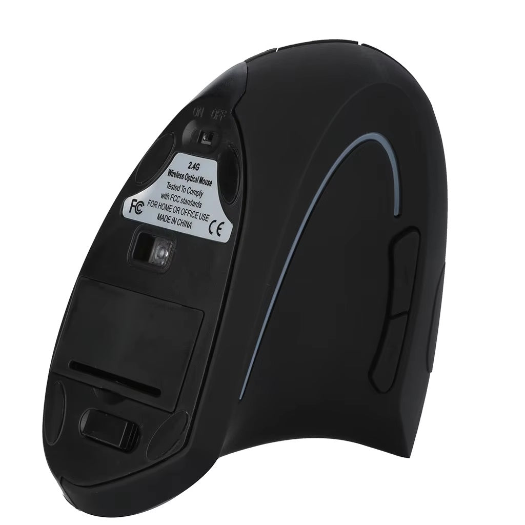 Mouse ergonómico vertical inalámbrico óptico de pilas