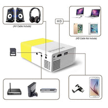 Cargar imagen en el visor de la galería, Video beam led proyector YG300 600 lúmenes portátil