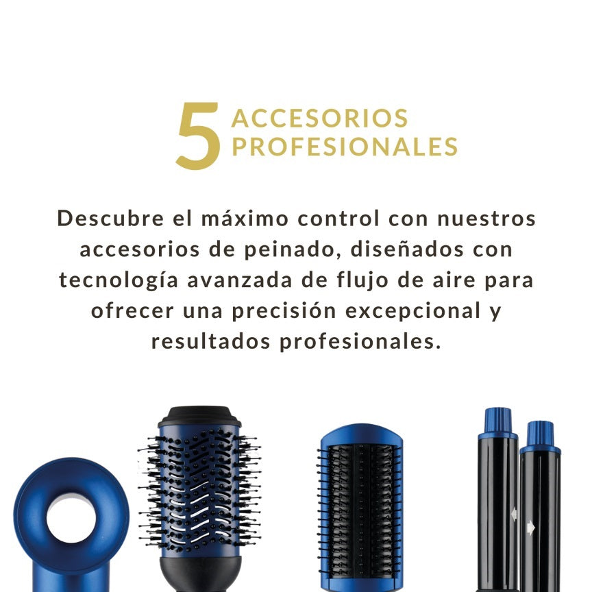Cepillo Secador Alizz A+ 360Pro Hypersonic 5 en 1 con tecnología hipersónica