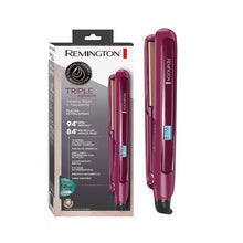 Cargar imagen en el visor de la galería, Plancha para el cabello Alisadora Remington Triple Infusión 110V S7740