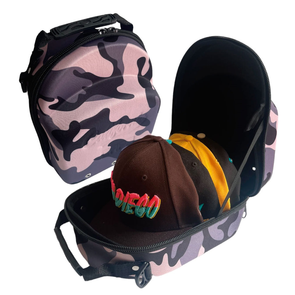 Bolso porta gorras maleta de viaje capacidad para 8 correa manos libre