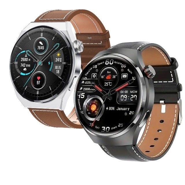 Smart Watch reloj inteligente táctil 2 manillas cuero K600