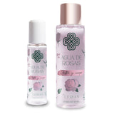 Agua de rosas splash con refrescante corporal 220 ml y 60 ml