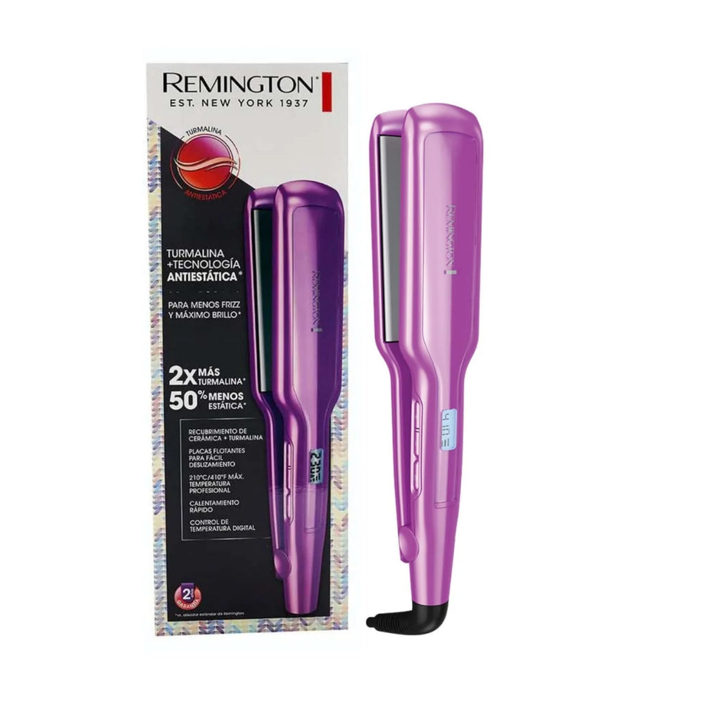 Plancha alisadora de cabello Remington Turmalina y Cerámica S5520