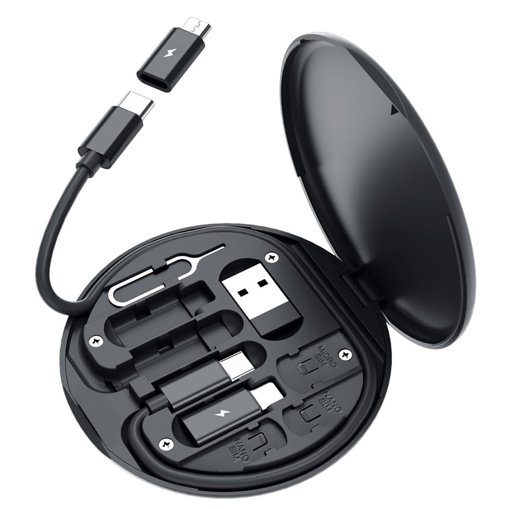 Kit Multifuncional de Datos y Carga Viajero 60W Estuche 7 en 1