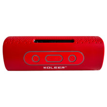 Cargar imagen en el visor de la galería, Parlante Bluetooth Koleer S819 Portátil 10W con Luces LED diseño metalico