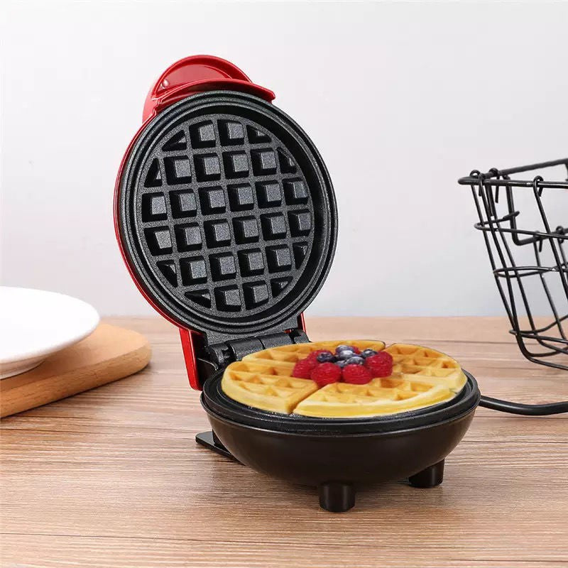 Mini wafflera eléctrica para desayunos y postres