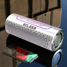 Cargar imagen en el visor de la galería, Parlante Bluetooth Koleer S819 Portátil 10W con Luces LED diseño metalico