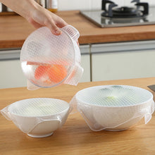 Cargar imagen en el visor de la galería, Set de 3 tapas elásticas cuadradas para cocina reutilizables