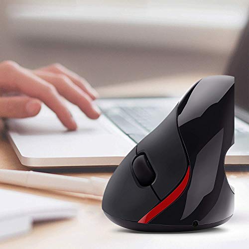 Mouse ergonómico vertical inalámbrico y recargable