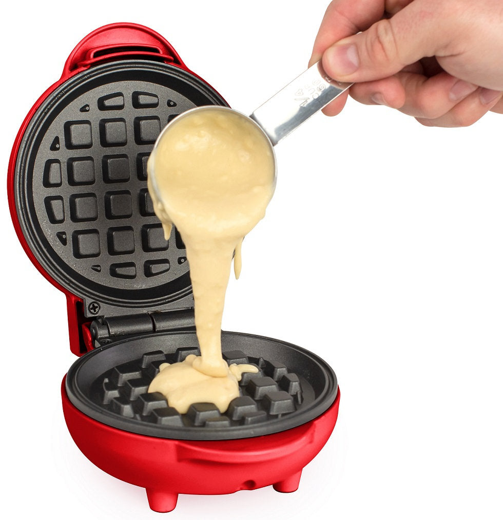 Mini wafflera eléctrica para desayunos y postres