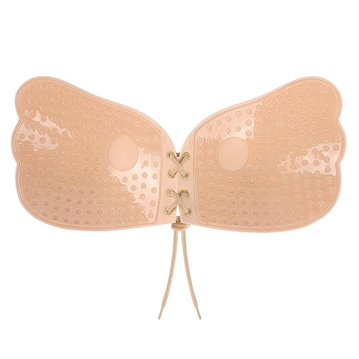 Brasier invisible levantador de busto con adhesivo reutilizable mariposa