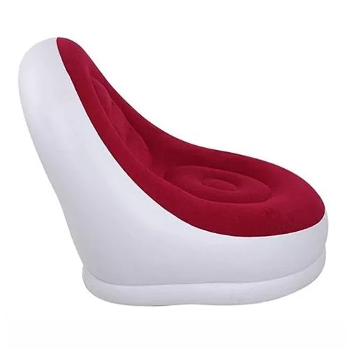 Sillón inflable portátil para adultos con reposa pies comodidad