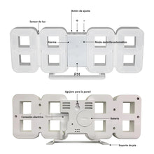 Cargar imagen en el visor de la galería, Reloj digital con despertador y sensor de voz 2105