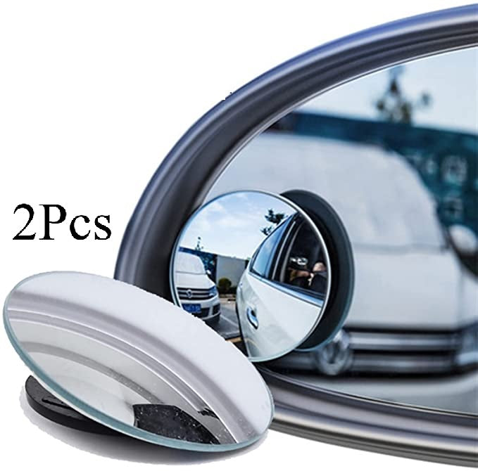 Baseus 2 piezas coche 360 grados HD punto ciego convexo espejo Auto  retrovisor gran angular vehículo
