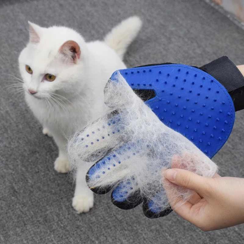 Cepillo guante quita pelos para mascotas perros y gatos